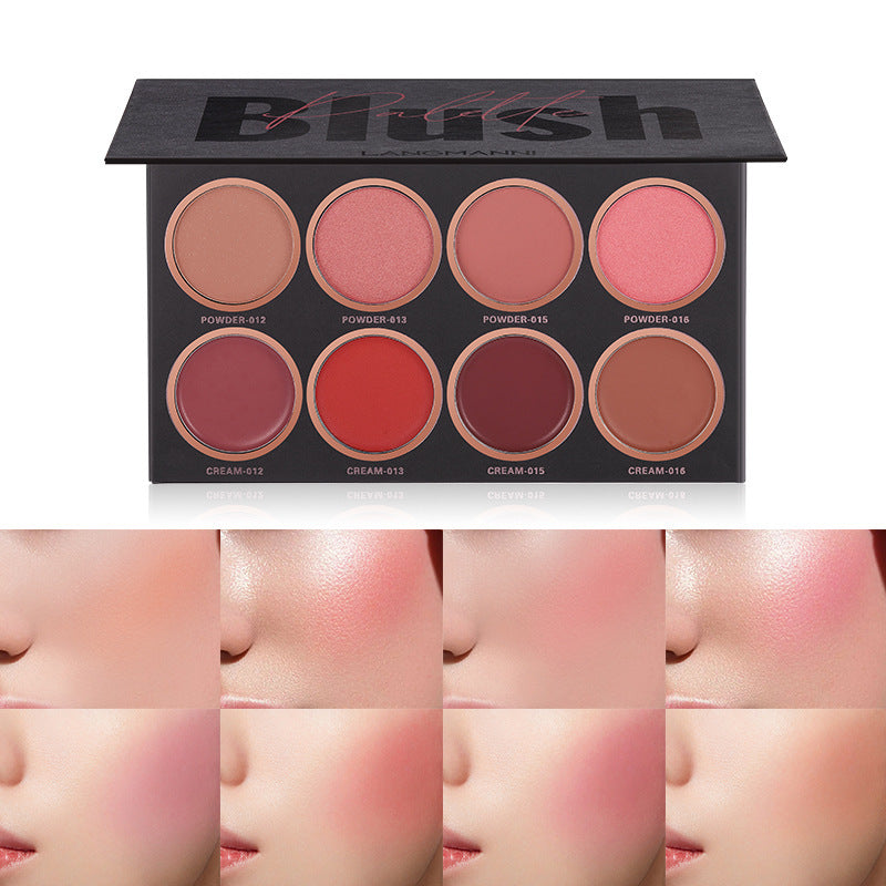 Makeup Eight-color Blush High Disc Brighten Skin Tone