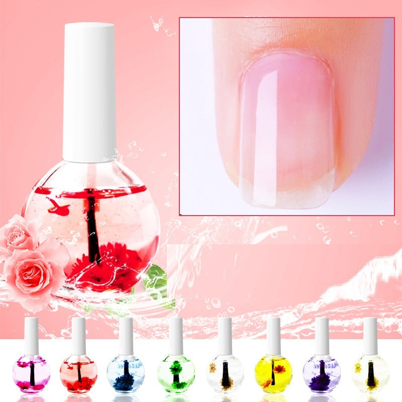 Nail Beauty Dried Flowers Nutrition Nail Treatment Oil Anti-agnail Nai