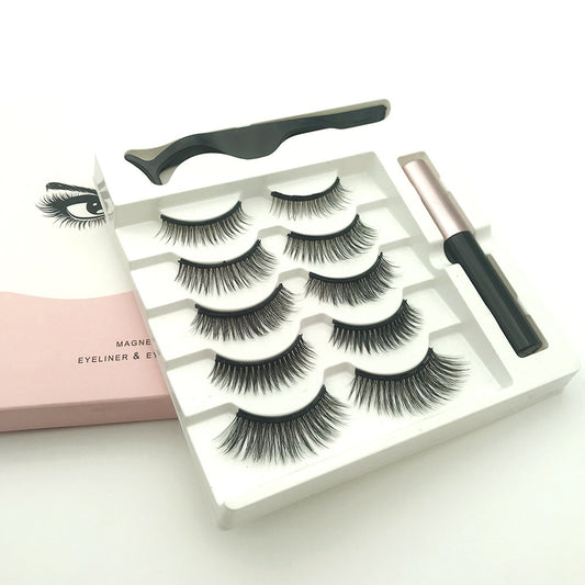 Magnetic False Eyelashes Five Pairs Of Mixed