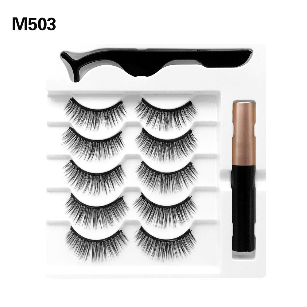 Magnetic False Eyelashes Five Pairs Of Mixed