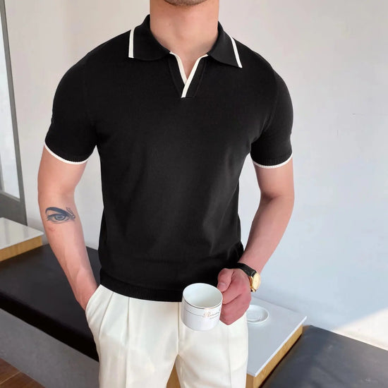 Casual Polo Collar Polo Shirt For Men shopluxelook.store