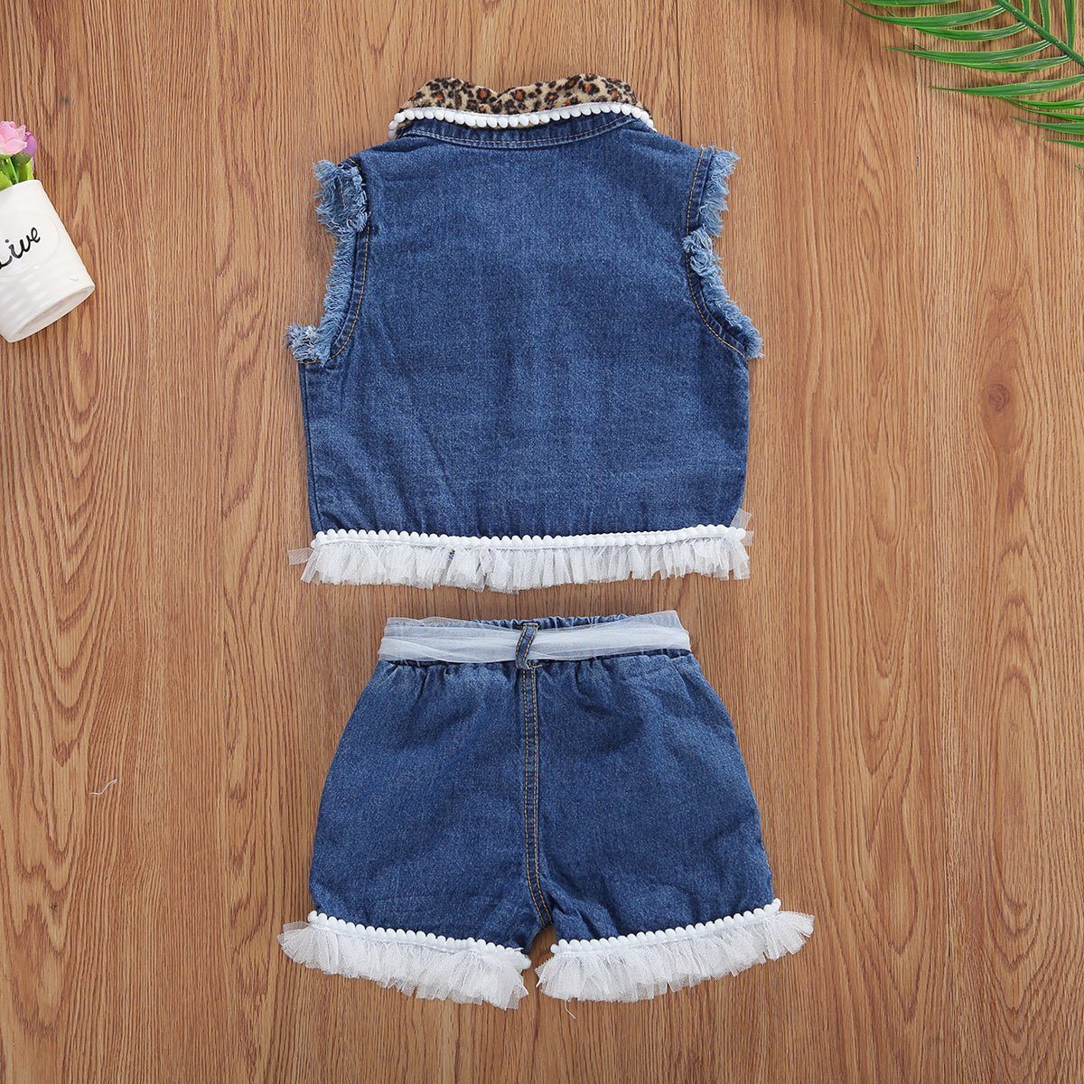 6 year old girls clothes-1-6 Year Old Girls Clothes Set Sleeveless Tank Top Shorts 2 Pieces-shopluxelook.store