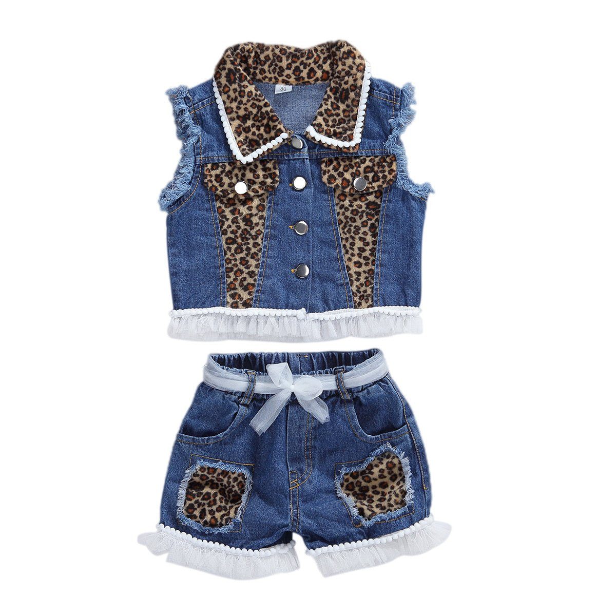 6 year old girls clothes-1-6 Year Old Girls Clothes Set Sleeveless Tank Top Shorts 2 Pieces-shopluxelook.store