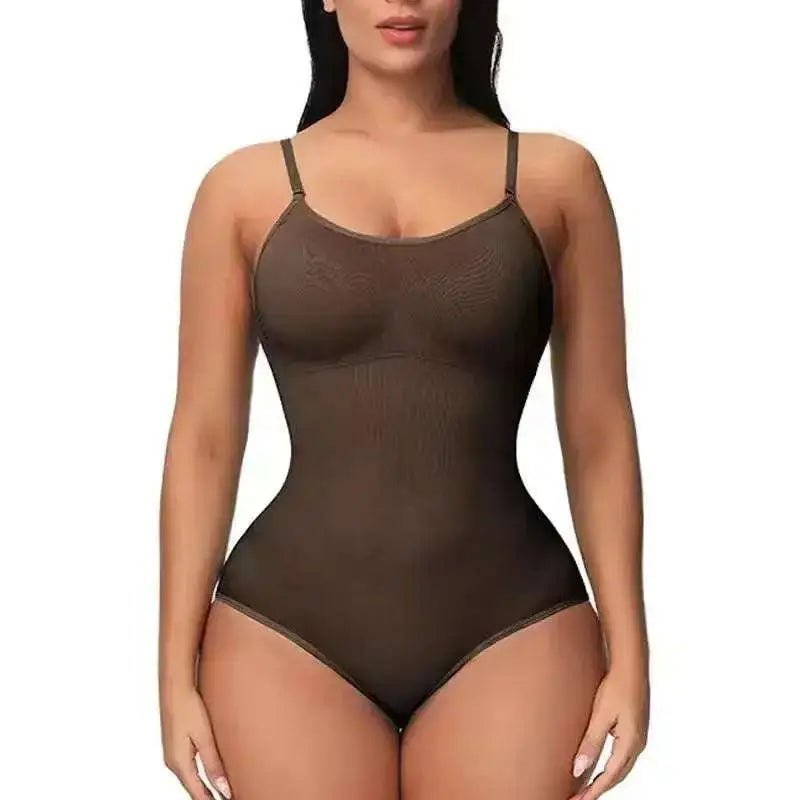 1 Piece Solid Seamless Shaping Shapewear Bodysuit, Tummy Control Butt Lifting Slimmer Body Shaper, Women'S Underwear & Shapewear - Luxury bodysuit by Shop Luxe Look