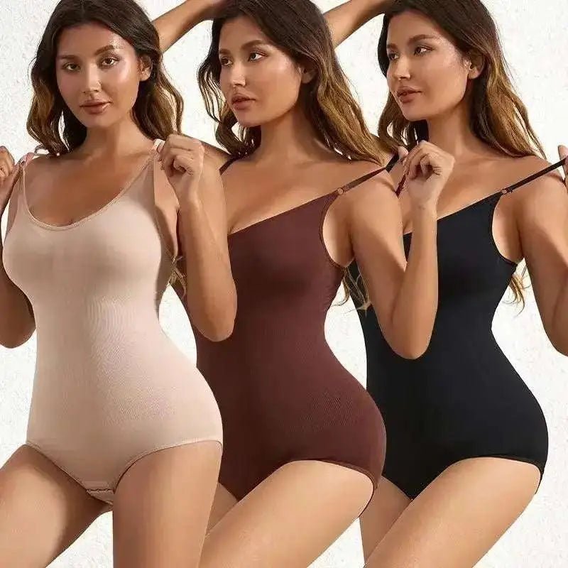 1 Piece Solid Seamless Shaping Shapewear Bodysuit, Tummy Control Butt Lifting Slimmer Body Shaper, Women'S Underwear & Shapewear - Luxury bodysuit by Shop Luxe Look