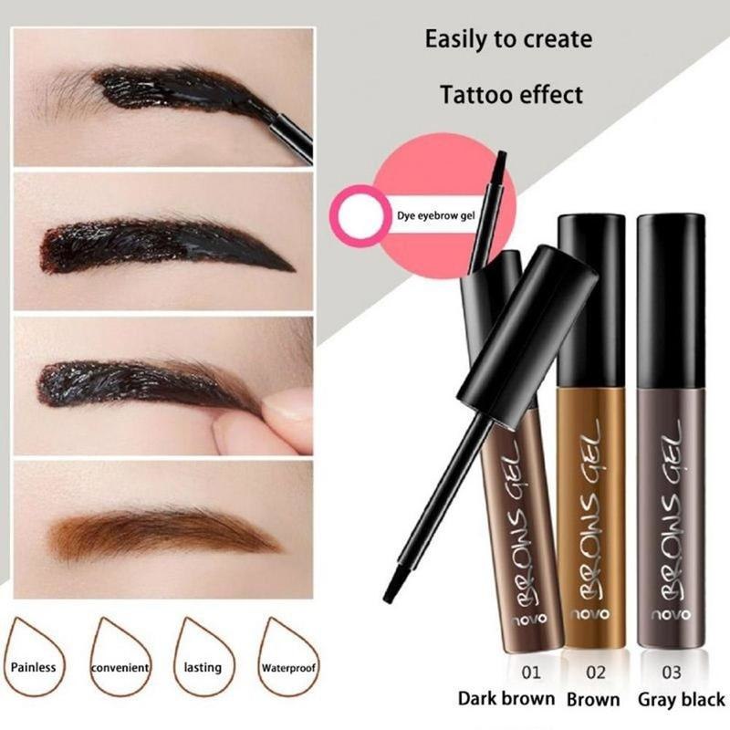 Peel Off Brown Black Eye Brow Tattoo Tint Waterproof Long-lasting Prof