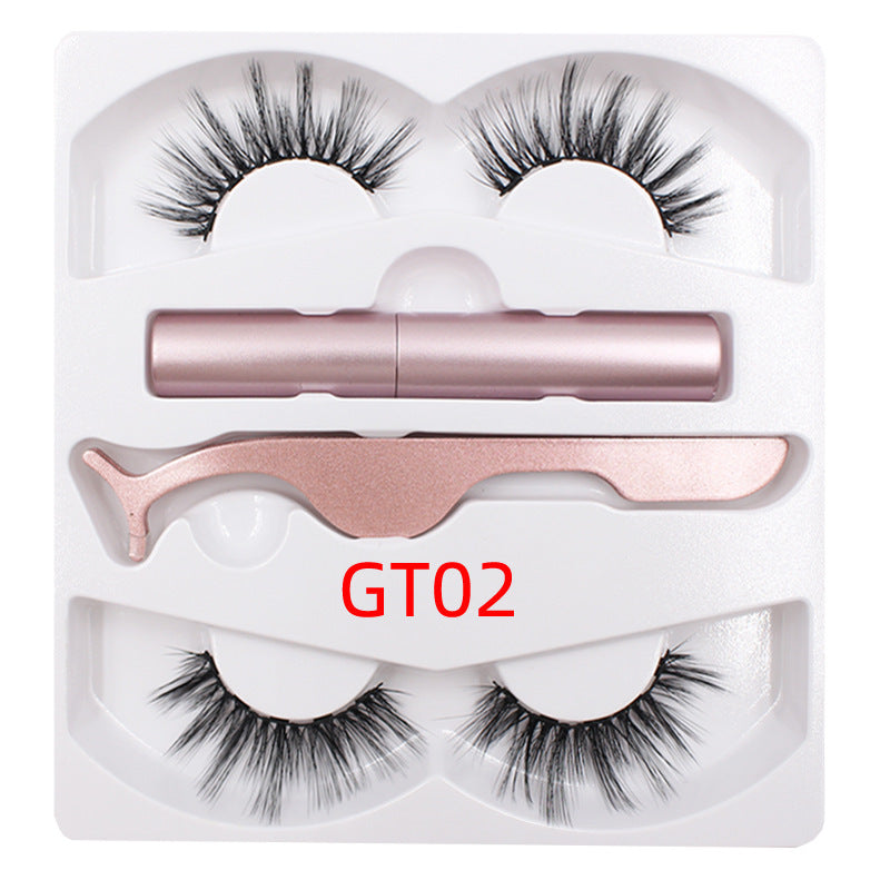 Magnetic Liquid Eyeliner & Magnetic False Eyelashes & Tweezer Set Wate