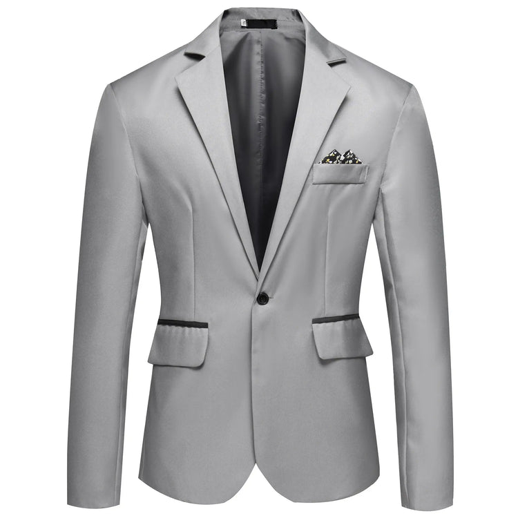 Solid Color Small Suit Hot Sale Men One Button Suit shopluxelook.store