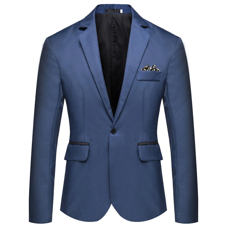 Solid Color Small Suit Hot Sale Men One Button Suit shopluxelook.store