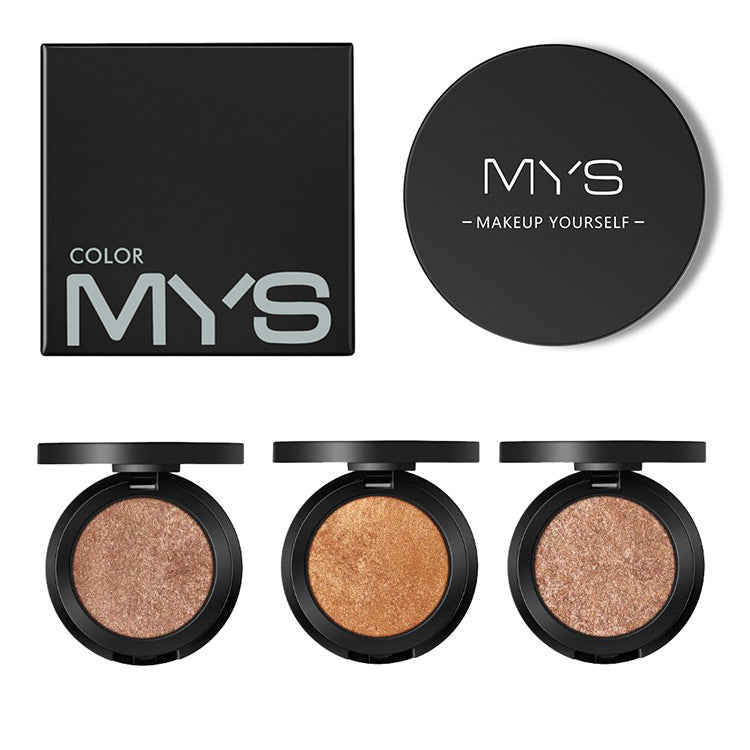 MYS Brand Face Makeup Powder 6 color Waterproof Minerals Shimmer Brigh