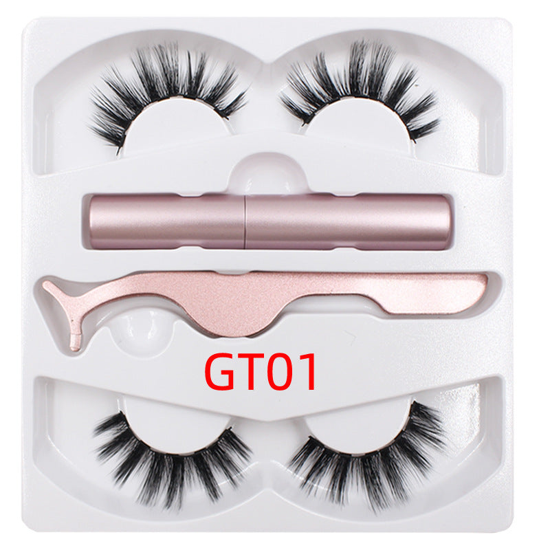 Magnetic Liquid Eyeliner & Magnetic False Eyelashes & Tweezer Set Wate