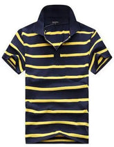 Stripe Men Polo Shirt shopluxelook.store