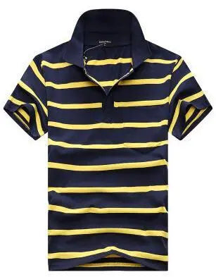 Stripe Men Polo Shirt shopluxelook.store