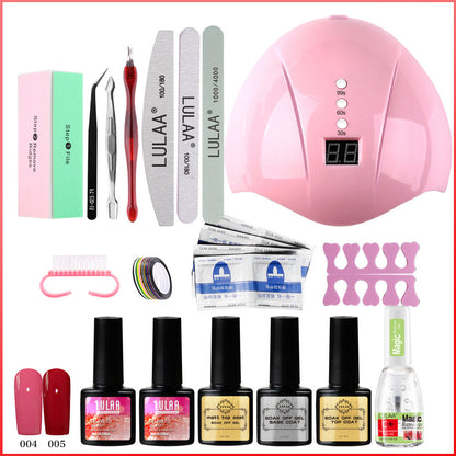 Uv Phototherapy Nail Polish Glue Nail Set