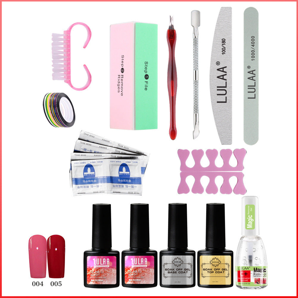 Uv Phototherapy Nail Polish Glue Nail Set