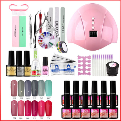 Uv Phototherapy Nail Polish Glue Nail Set