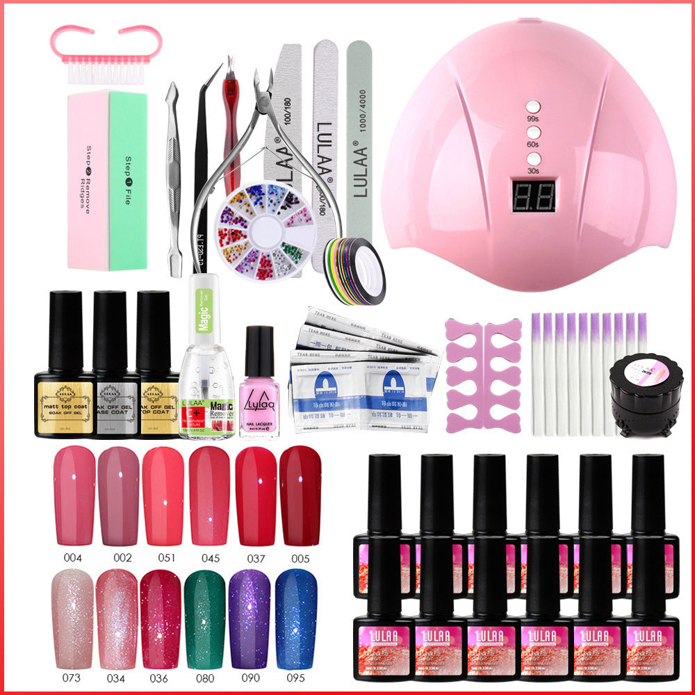 Uv Phototherapy Nail Polish Glue Nail Set