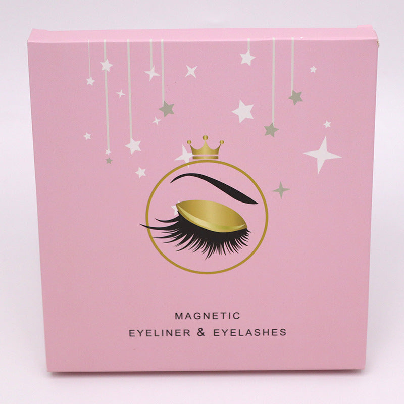 Magnetic Eyelashes Eyeliner Set Long Lasting False Mink Waterproof Eye