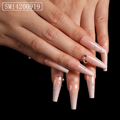 Assemble Ballet Nails, Trapezoidal Coffin, Fake Nails, Wear Nail Art Patches