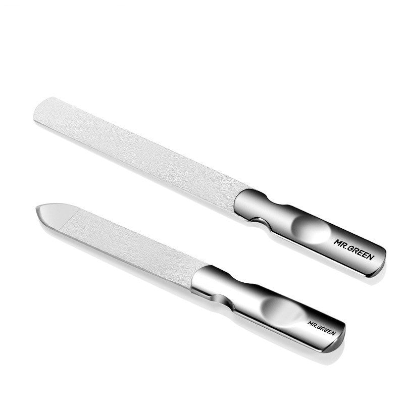 Double Sided Nail Files Stainless Steel Manicure Pedicure Grooming For Professional Finger Toe Nail Care Tools