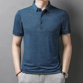 Summer New Short-Sleeved Polo Shirt Men shopluxelook.store