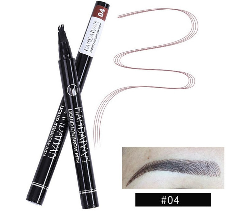 Microblading Eyebrow Pencil Waterproof Fork Tip Tattoo Pen Tinted Fine Sketch Eye Brow Pencils Long Lasting Eyebrows