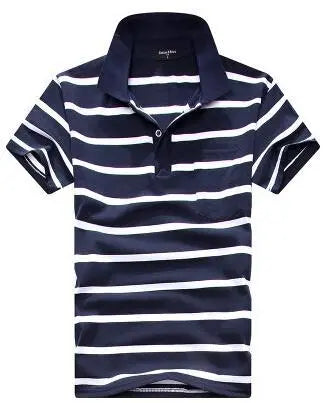 Stripe Men Polo Shirt shopluxelook.store