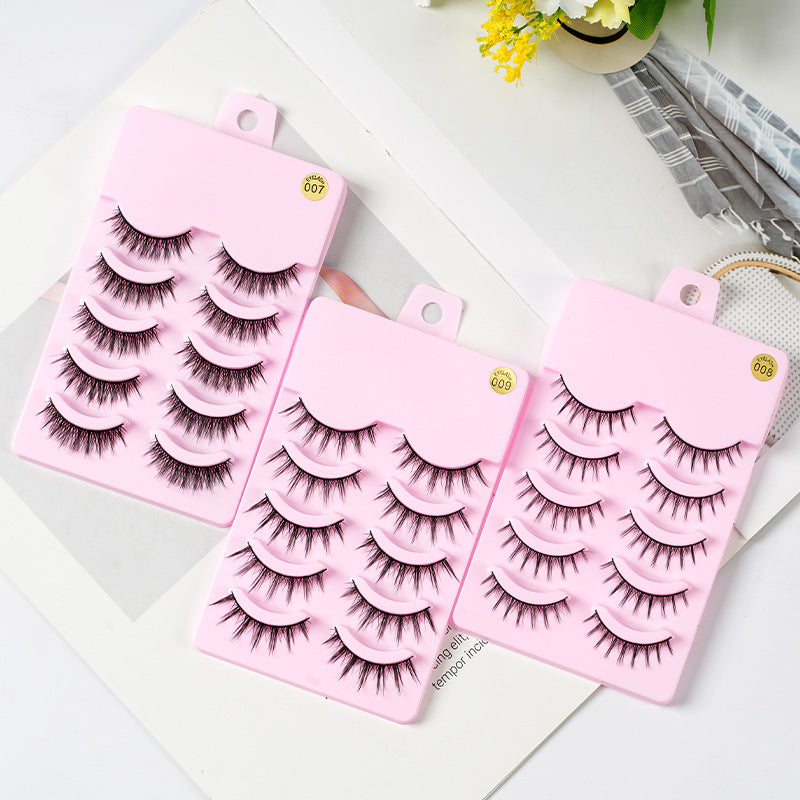 5 Pairs Manga Lashes New Arrival Anime Cosplay Natural Wispy Korean Ma