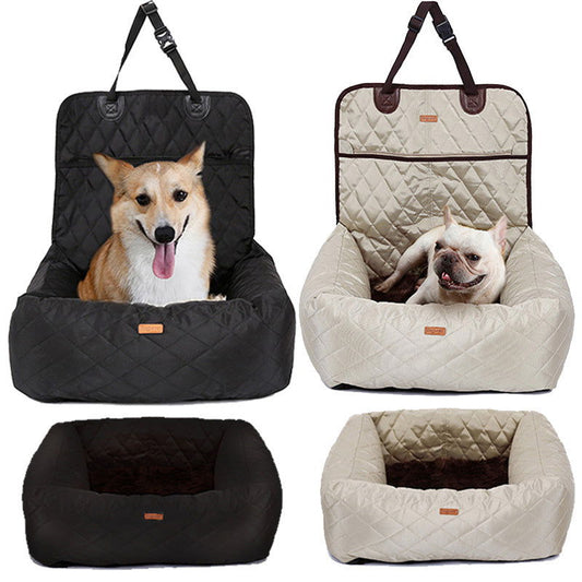 2 In 1 Pet Dog Carrier Folding Car Seat Pad Thickened Multi - purpose Pet Bed Dog Car Mattress Pets Supplies - Luxury 0 by Shop Luxe Look