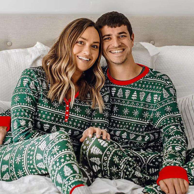 festive family matching pajamas-2023 Festive Family Matching Pajamas Set - Perfect for Mom, Dad, Kids & Baby Girl! Cozy Sleepwear for Holiday Cheer!-shopluxelook.store