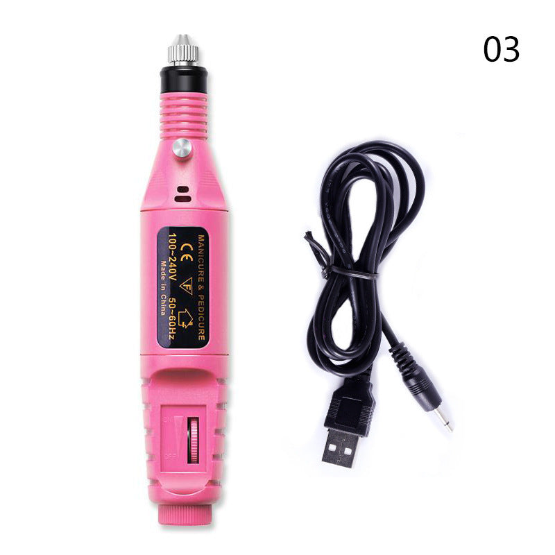 Electric Nail Drill Machine Manicure Machine Set USB Charging Mill Cut