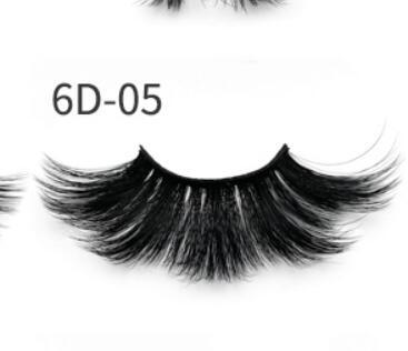 Nethong 25mm mink false eye lashes 6D three-dimensional messy cross-ey