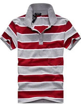 Stripe Men Polo Shirt shopluxelook.store