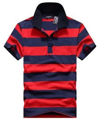 Stripe Men Polo Shirt shopluxelook.store