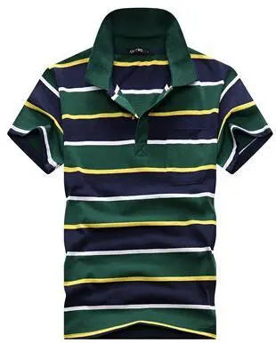 Stripe Men Polo Shirt shopluxelook.store