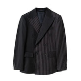 British Striped Double Breasted Suit Men shopluxelook.store