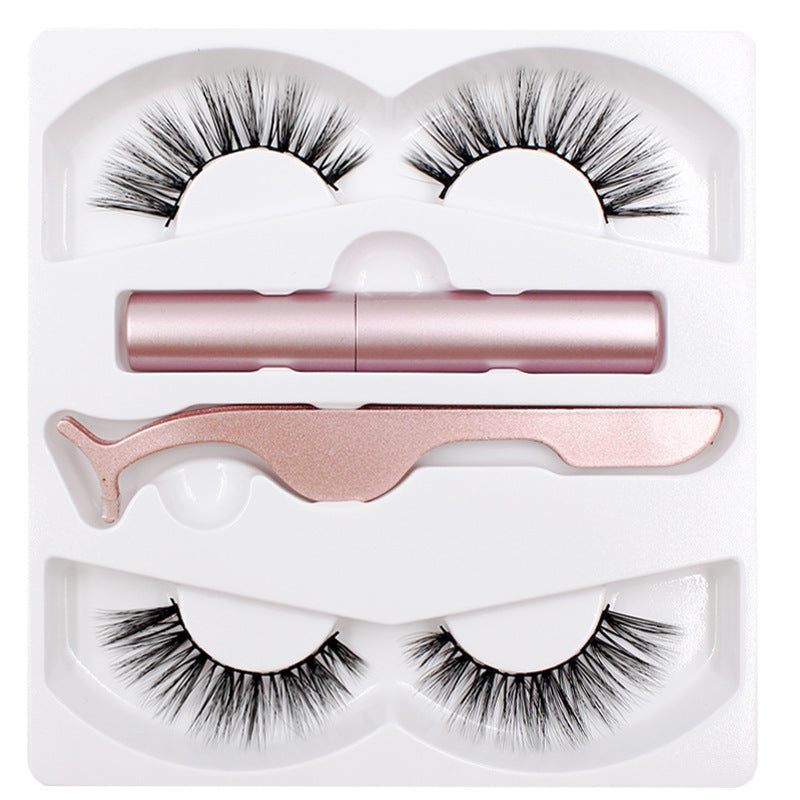 Magnetic Liquid Eyeliner & Magnetic False Eyelashes & Tweezer Set Wate