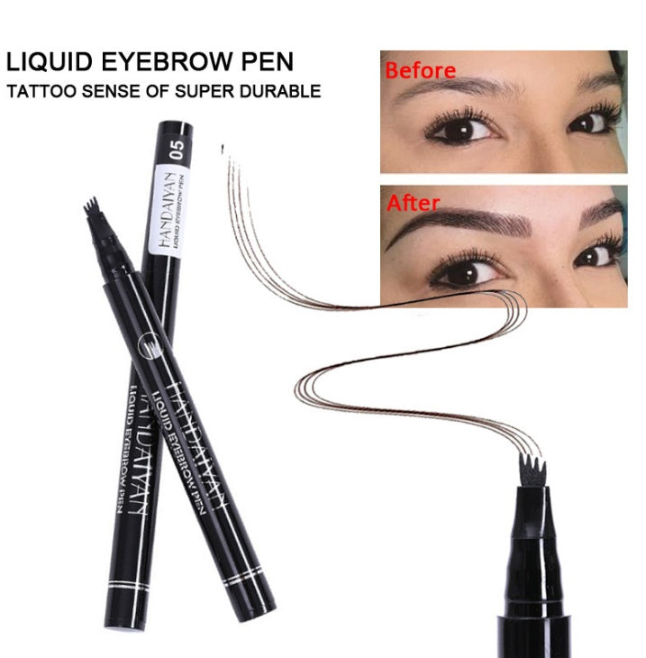 Microblading Eyebrow Pencil Waterproof Fork Tip Tattoo Pen Tinted Fine