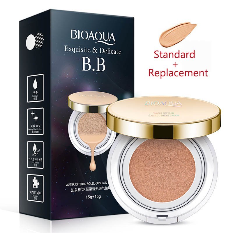 Bioaqua Air Cushion BB Cream 3 Color Concealer Moisturizing Foundation