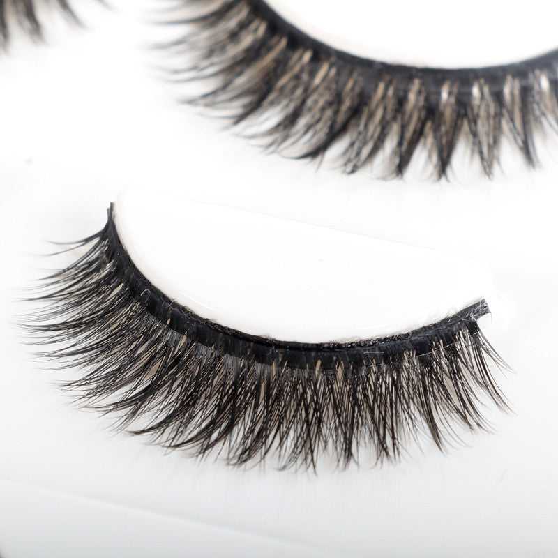 3D False Eye lashes Extension on Reusable Self-Adhesive Natural Curly 