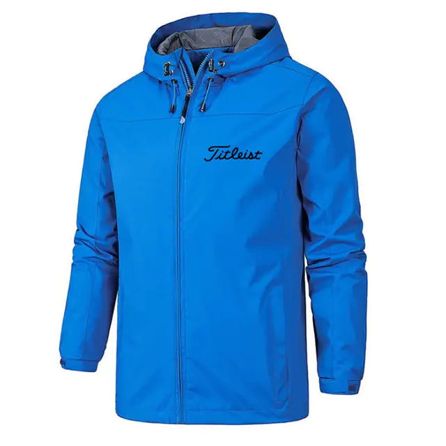 Men's Waterproof Windbreaker Jacket - Blue / 3 Extra Large