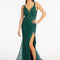 3 - D Flower Glitter Embellished Mermaid Dress w/ Sheer Sides - Luxury Nightgown by Shop Luxe Look