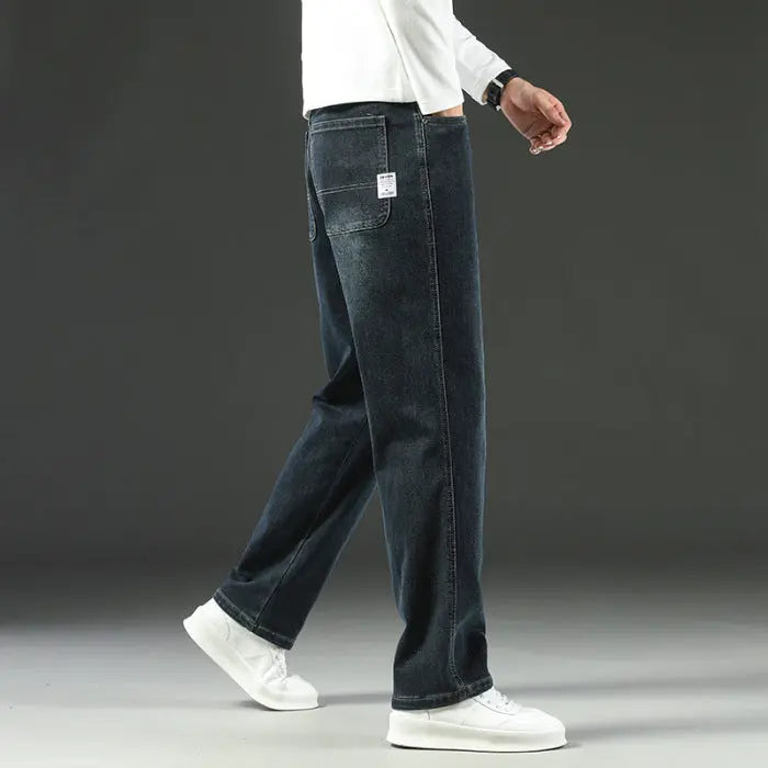 Stretch Business Versatile Casual Loose Jeans - shopluxelook.store