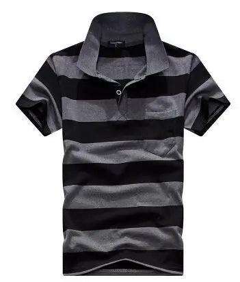 Stripe Men Polo Shirt shopluxelook.store