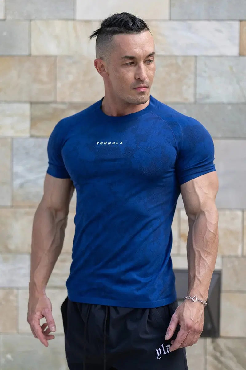 Workout Clothes Camouflage Sports T-shirt Men shopluxelook.store