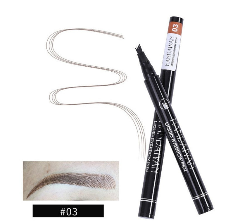 Microblading Eyebrow Pencil Waterproof Fork Tip Tattoo Pen Tinted Fine