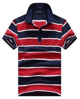 Stripe Men Polo Shirt shopluxelook.store