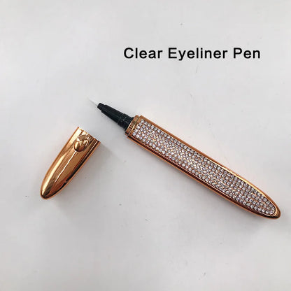 No Glue Non Magnetic Quick Drying Eyelashes Sticking Eye Liner Pen