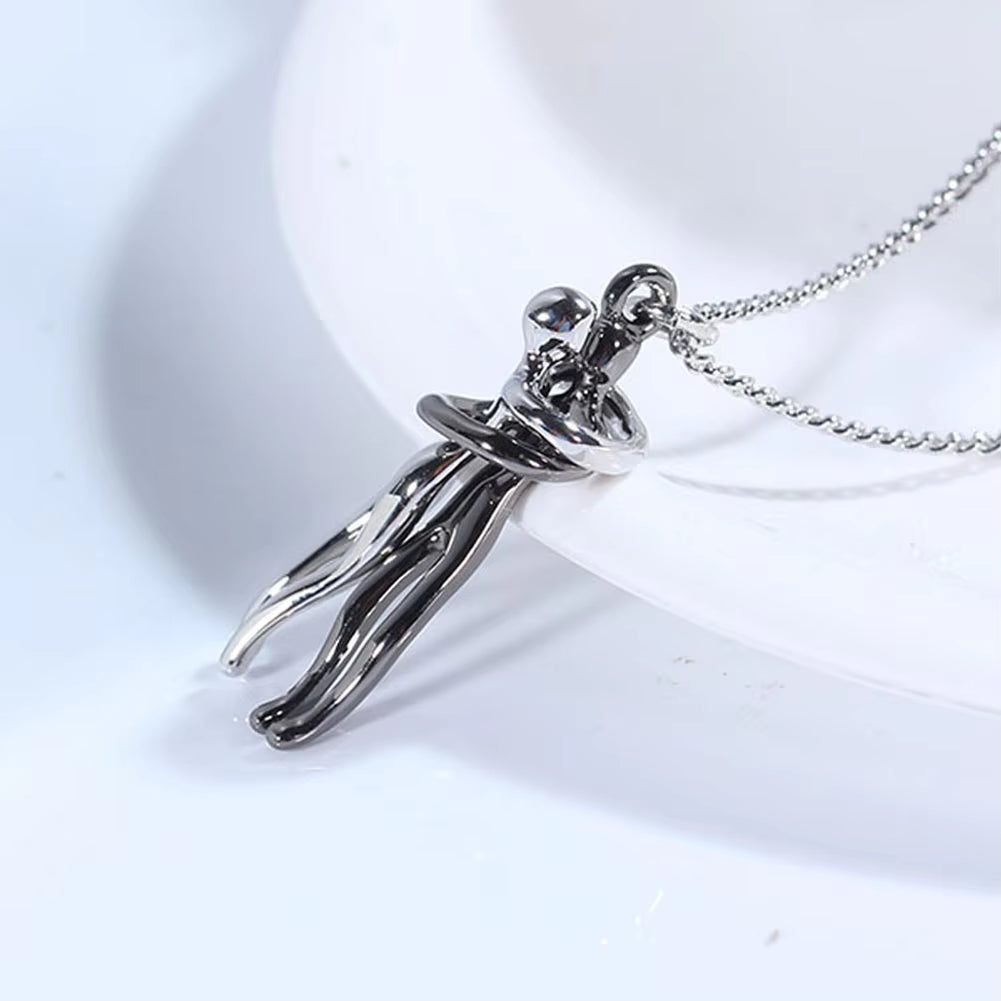 Fashion Hugging Necklace Jewelry Choker Hug Pendant Chain Men Necklace