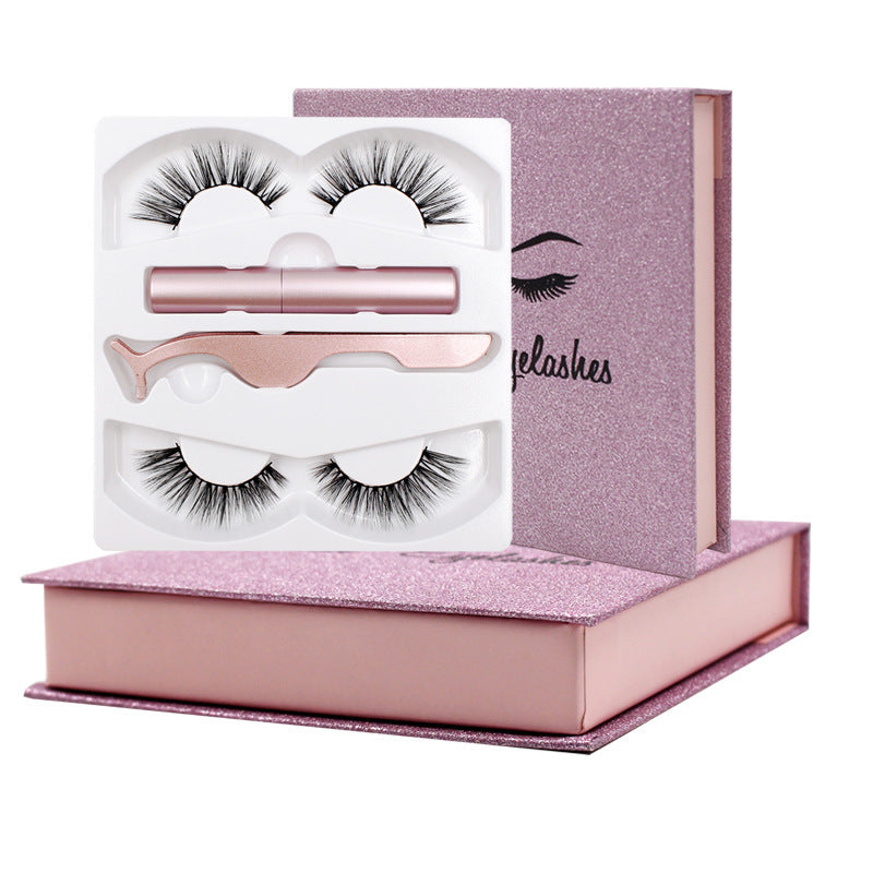 Magnetic Liquid Eyeliner & Magnetic False Eyelashes & Tweezer Set Wate